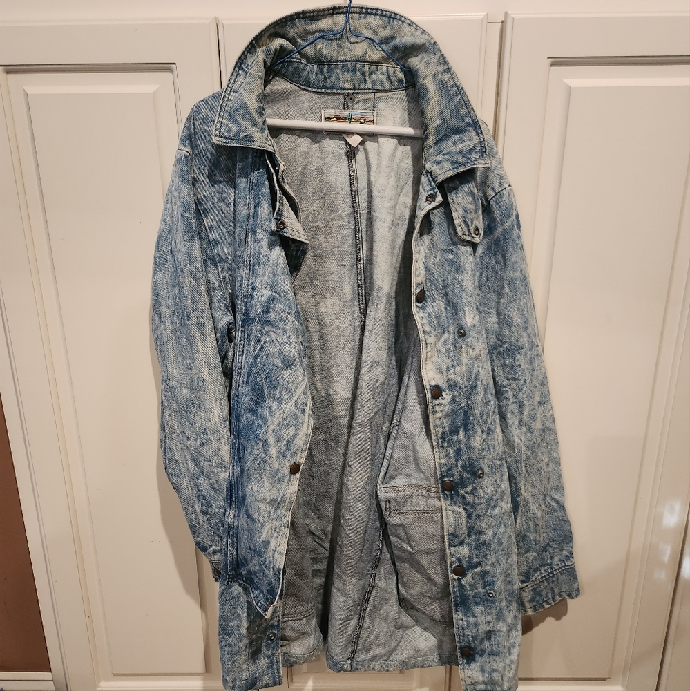 Long Heavy Saddlesmith Outfitters Jean Jacket